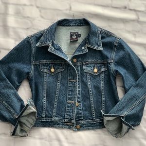 Façonnable Blue Denim Jean Jacket Sz Small / Med